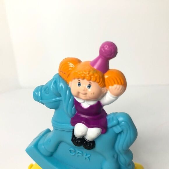1994 Happy Birthday cabbage patch kids rocking horse train #8 McDonalds meal toy - Picture 5 of 7
